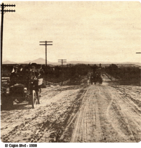 El Cajon Blvd-1908 Horse and Wagon